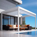 Premium Remote Controlled Electric Canopy Windproof and Waterproof Canopy for All-Weather Outdoor Patios MegaBDM