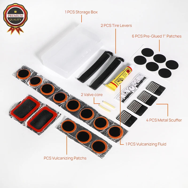 Superbsail MTB Mountain Bike Bicycle Repair Tools Cycling Flat Tire Repair Patch Glue Lever Set Tire Fix Kit Mender Accessories