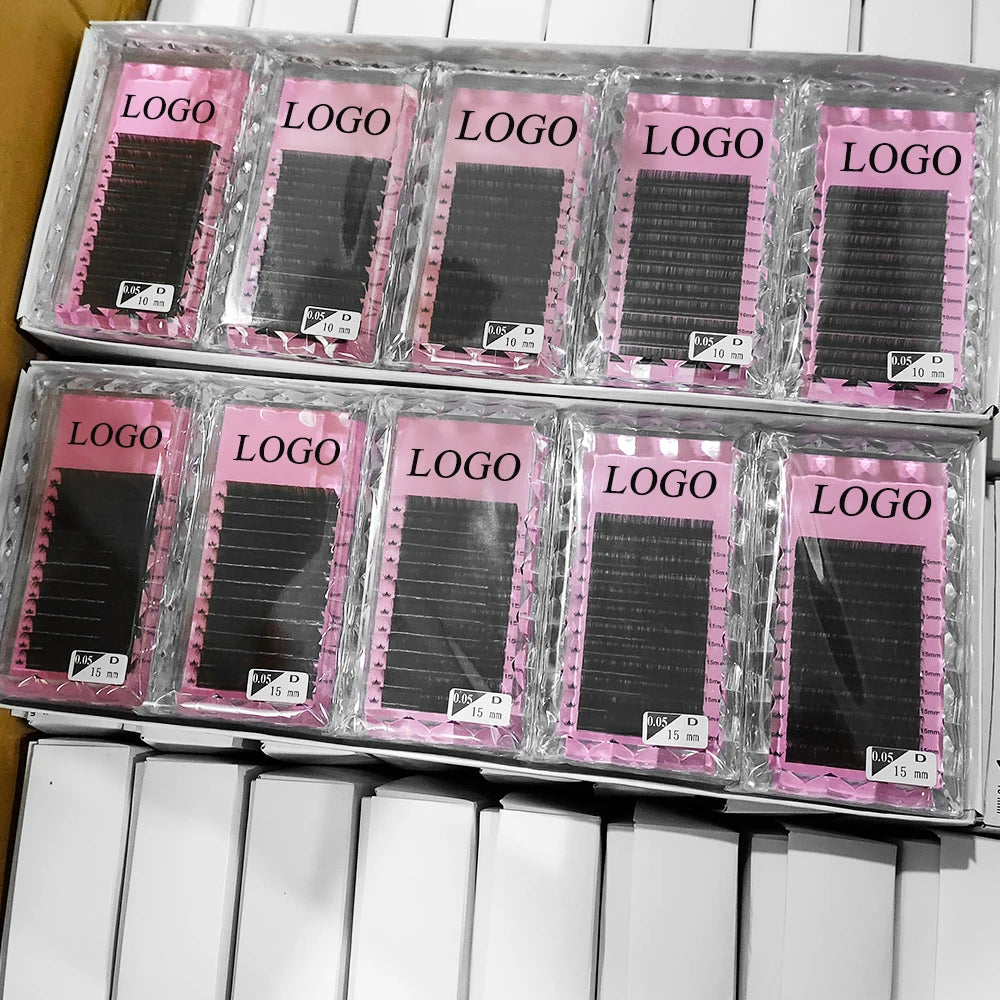 B C CC D DD J L Curl Siberian Mink Lashes Eyelash Extensions Wholesale Supplies Private Label Cashmere Lash Extensions