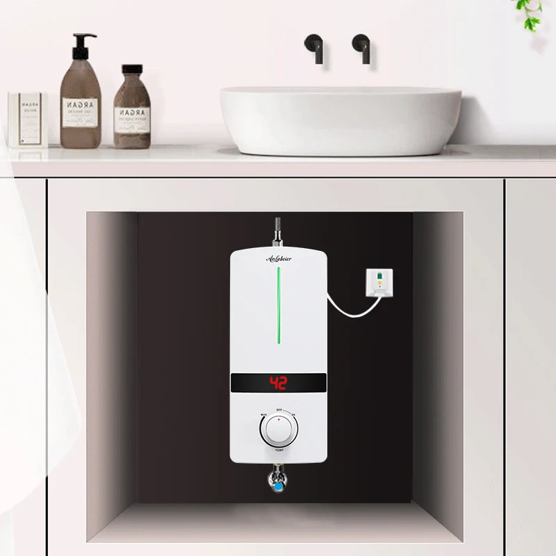 Wall Mounted ABS Plastic RSB-55H 220-240v 5500w Instant Water Heater for Shower Bath Tub