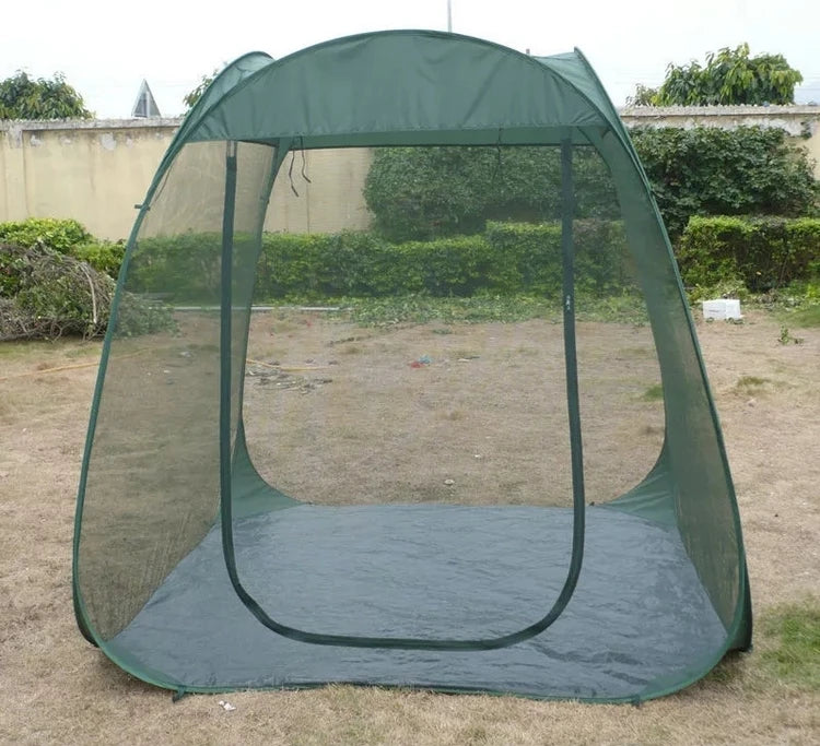 2.35*2.35*2.15M Automatic Pop up Canopy Tent with Mosquito Netting Outdoor Screen House Room