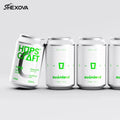 Customized Print Logo 330ml/500ml Aluminum Cans for Beer Soda Tea & Juice Packaging with Lids and Sealing Machine