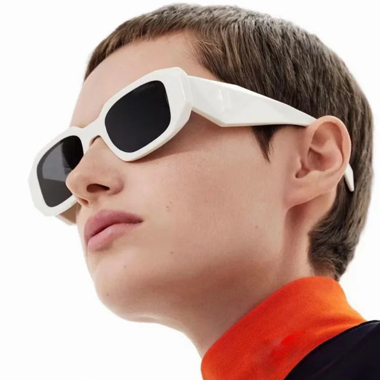 2024 New Custom Logo Retro Square Plastic Shades Unisex Fashion Sun Glasses Branded Lens Wholesalehexagon Sunglasses Men Women
