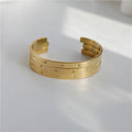 High End 18K PVD Gold Plated Tarnish Free Waterproof 10 North Star Cuff Bracelet Bangle Bracelet Stainless Steel Jewelry
