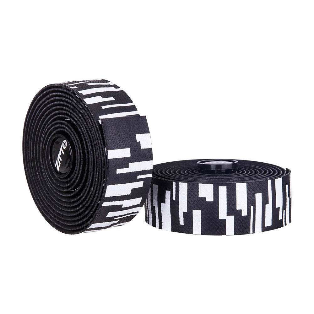 ZTTO EVA PU Durable Shock-Proof Road Bike Handlebar Tapes Zebra Gradient Color BD8-Blue White Gold Teal Bartape Road Bicycles
