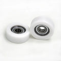 BS60832-12 8x32x12mm 608ZZ Flat Plastic Roll with Bearing for Guide Pulley Rail