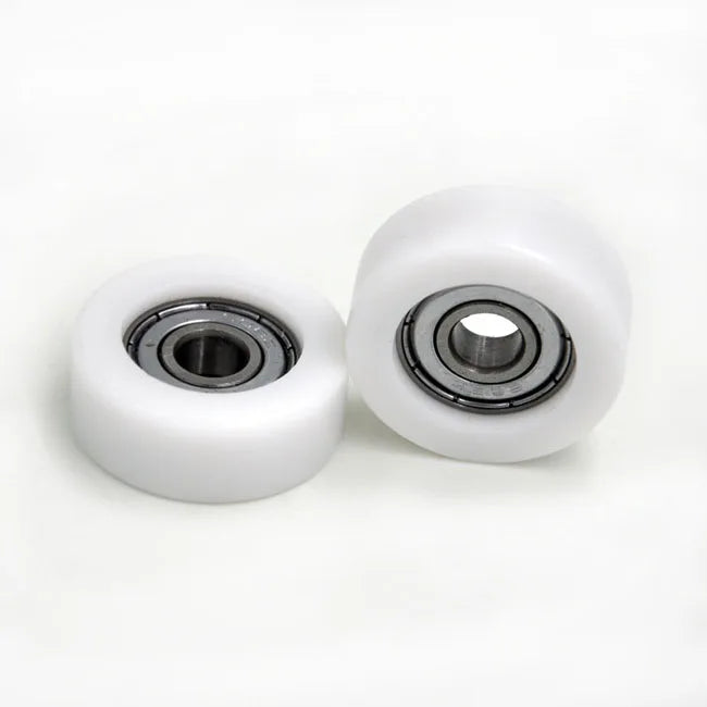 BS60832-12 8x32x12mm 608ZZ Flat Plastic Roll with Bearing for Guide Pulley Rail