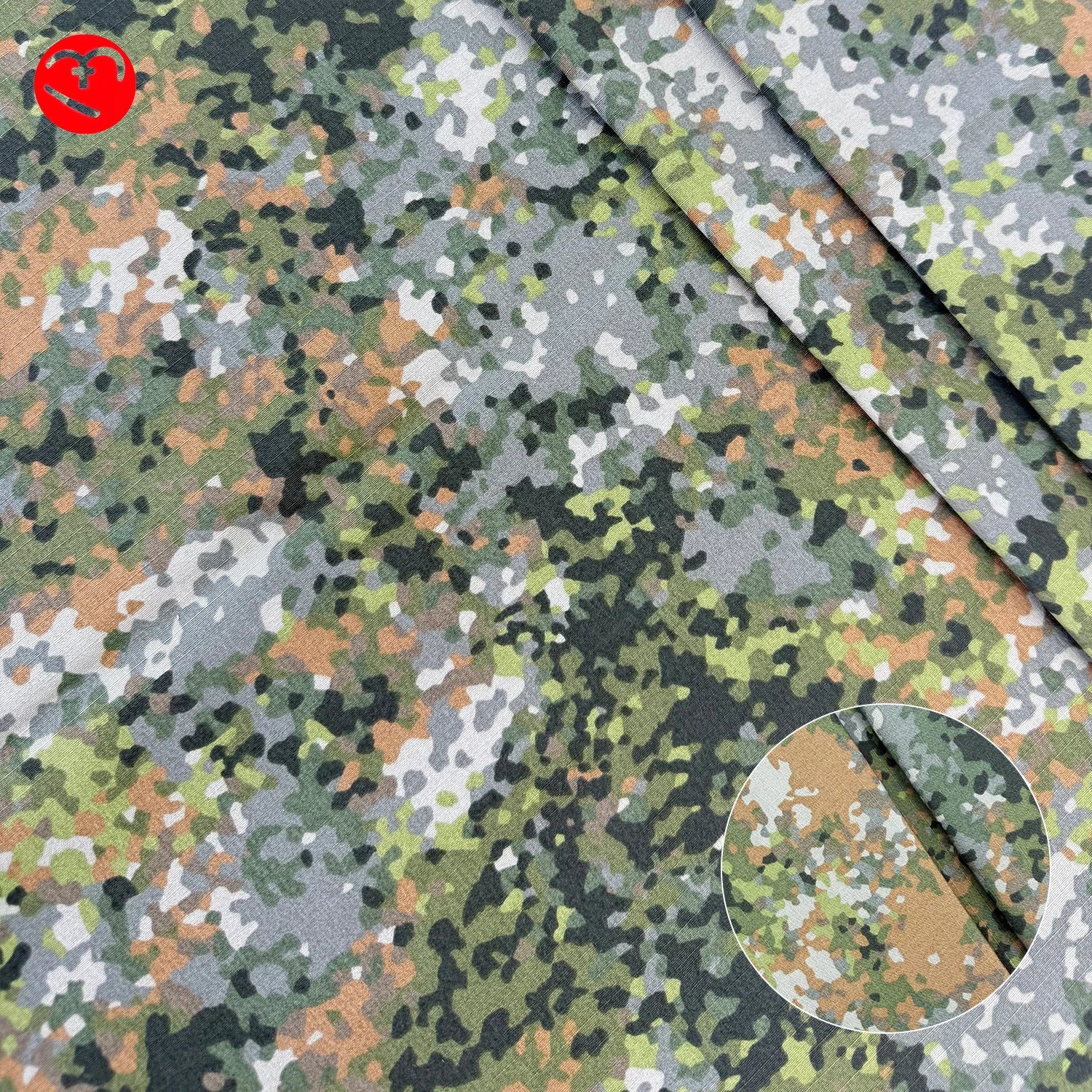 Waterproof Camouflage Pattern Fabric TC65/35 Polyester Cotton Ripstop Garments Uniform Workwear Fabric
