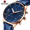 REWARD RD83003M Top Brand New Hot Sell Chic REWARD Waterproof Quart Watch Male REWARD Chronos Wristwatch Clock Genuine Leather