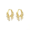 925 Sterling Silver Six Diamond Earrings with Zircon Trendy Style for Anniversaries and Parties Great Gift Idea