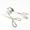 Wholesale Metal Cooking Tool Food Tongs Durable Kitchen Accessories Stainless Steel Bread Scissors BBQ Food Tongs