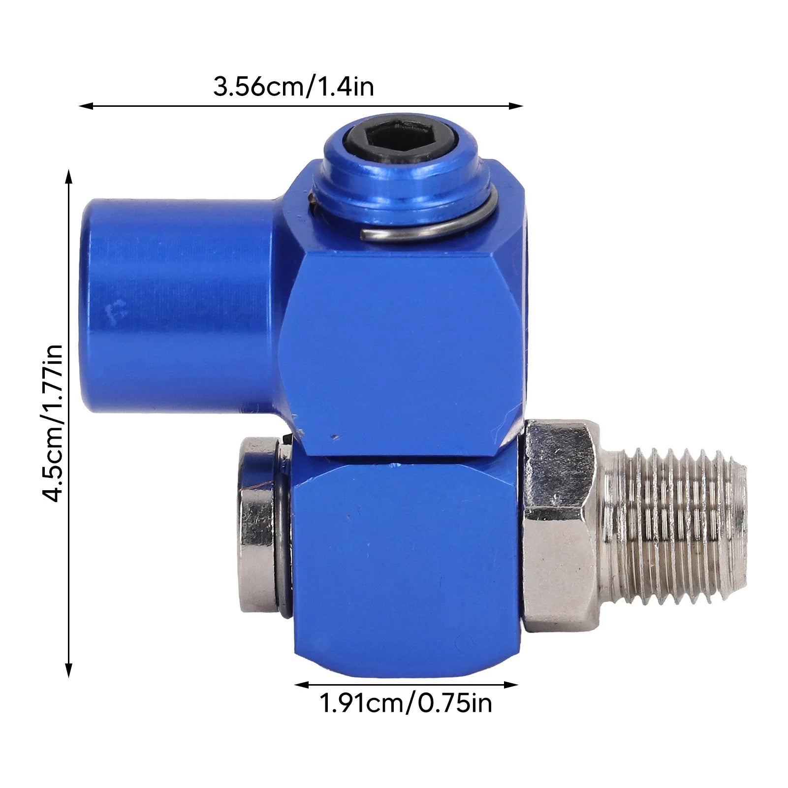 Aluminum Oxide Blue Pneumatic Rotary 360 Universal Pneumatic Joint