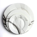 Custom Printed Bone China Dinner PlatesInk Painting Tapas Pastry  Salad Plate for Celebration Events