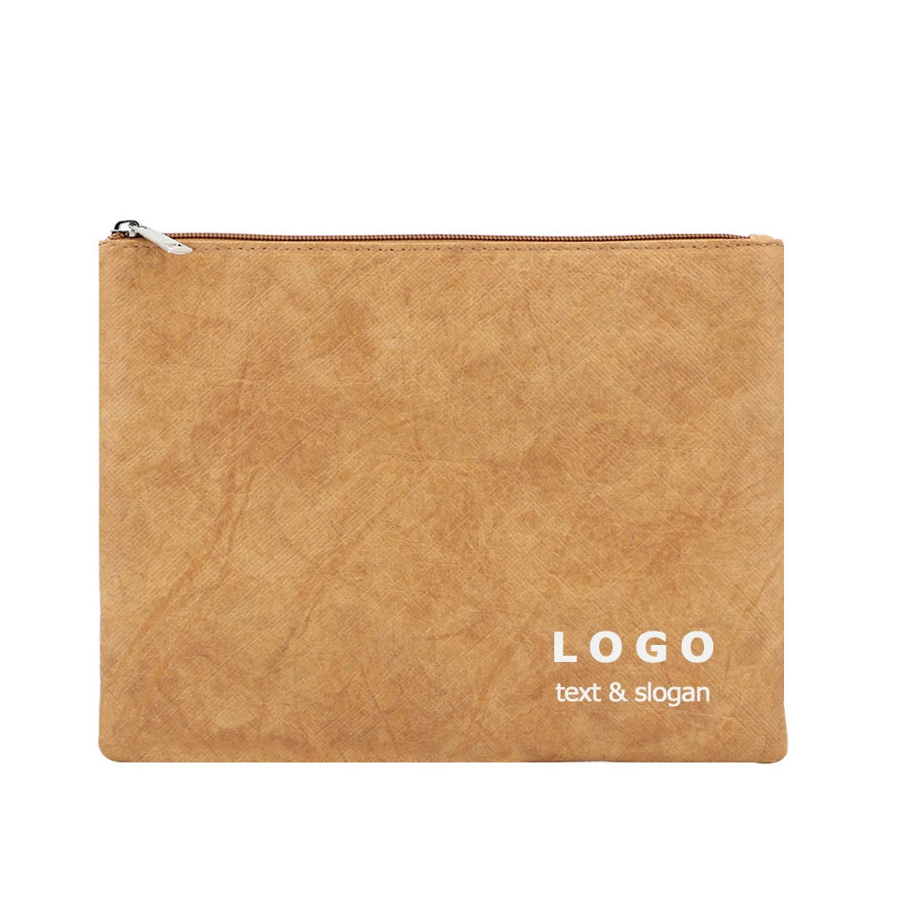 Custom Dupont Tyvek Cosmetic Makeup Toilet Bag Travel Logo Printed Tyvek Bags for Accessories Gadget Jewelry Organizer Bag