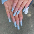 Wholesale Soft Gel Coffin Press on Nails Designs Long Gel Press on Nail