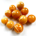 Wholesale Natural Healing Stone Crystal Ball Orange Silk Calcite Sphere Orange Calcite Sphere for Decoration