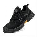 JIANKUN Unisex Men's and Women's Safety Shoes Non-Slip Rubber Outsole Anti-Scalding Leather Welding Work Shoes for Summer Spring