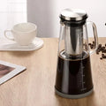 High Borosilicate Glass Tea Pot Wholesale Household clear Coffee Pot with Scale