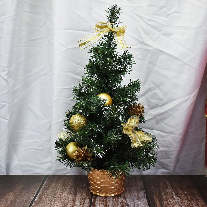 Eco-Friendly Sustainable Choice Desktop Gift Tree 40cm Artificial Tree Christmas Decoration Supplies