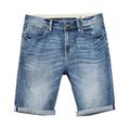 Wholesale Spring's New Mens Slim Cotton Stretch Wash Custom Denim Shorts Mid Waist Knitted Weaving Method Casual for Summer
