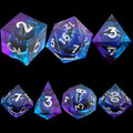Dragons Eye D6 Liquid Core Dice Set for Dungeons and Dragons Resin Polyhedral Mix Color Game Usage