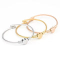 2023 Wholesale Stainless Steel Heart Bracelet Fashion Titanium Bracelets Jewelry for Men & Women