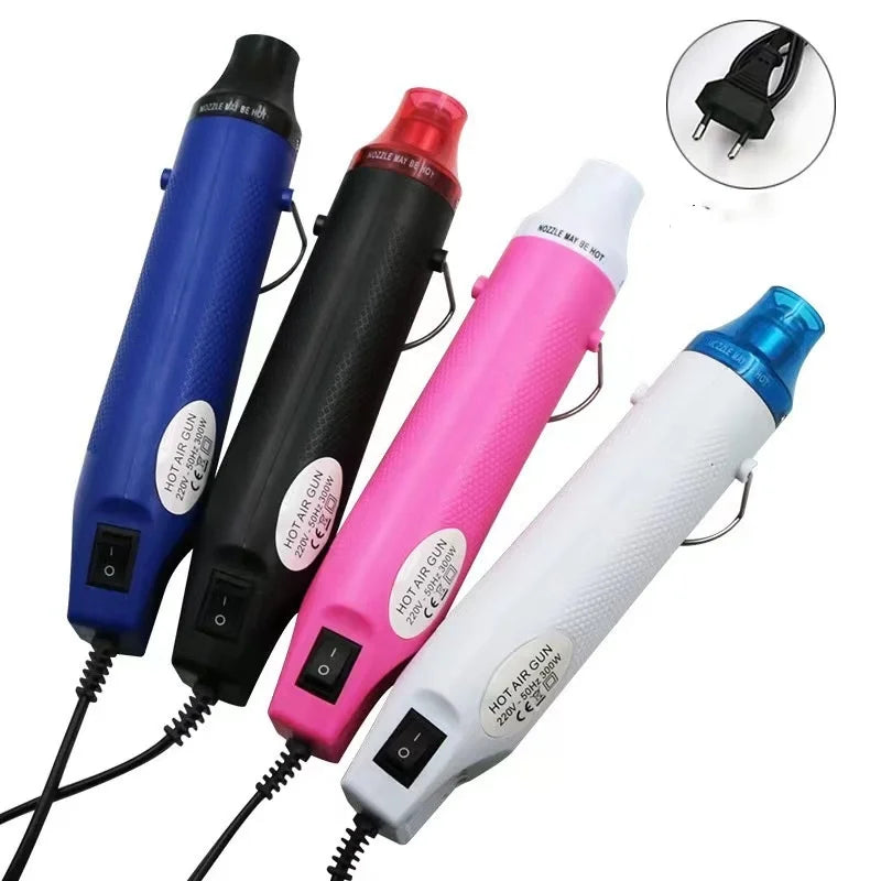 Polymer Clay Heat Gun DIY Rubber Stamp Convex Powder Relief Powder Heat Shrink Piece Handmade Diy Tools 220v Flat Plug