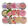 Valentine's Day Gift Polymer Clay Heart Slices Sprinkles Soft Love Flower Envelope Lips Nail Accessories Play Toys