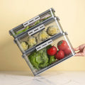 Multi Functional Storage tank for Freshness Preservation PET Plastic Kitchen Fridge Food Container Bins and Boxes  with Lid