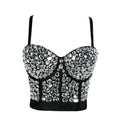 Europe and the United States Multi-color Acrylic Beads Show Dress Shape Corset