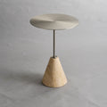HZX Modern Style Polished Calcite Coffee Table Set Honed Travertine Marble for Hotel or Living Room Floor Decoration
