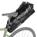 Rhinowalk Waterproof Bicycle Saddle Bag Reflective 13L Large Capacity Foldable Tail Rear Bag Cycling MTB Trunk Pannier Black