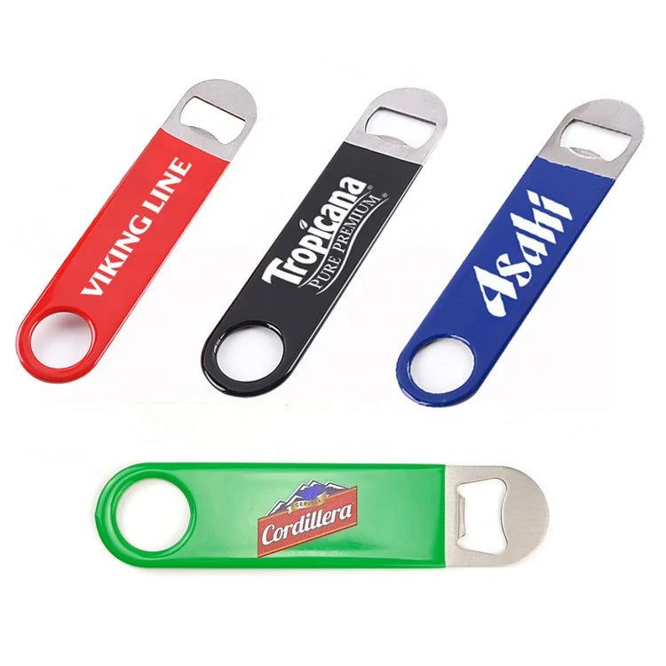 Custom Sublimation Stainless Steel Bottle Opener Bar Blade Customized Blank Flat Beer Bottle Opener