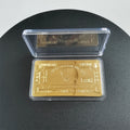 Titanium Ingot 1 OZ Gold Plated Titanium Scorpion  Bullion Bars With Plastic Packing Case