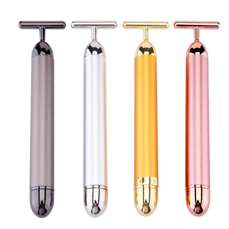 T-shape Face Care Vibration Bar Device Product Handheld Vibrating Facial Massage T Shape Electric Energy Beauty Bar
