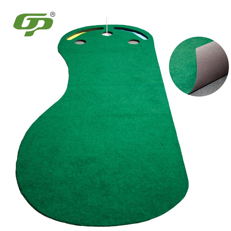 Hot Sales Portable Indoor Golf Putting Trainer Practice Factory Direct Supply Blanket Durable Golf Putting Carpet Training Mat
