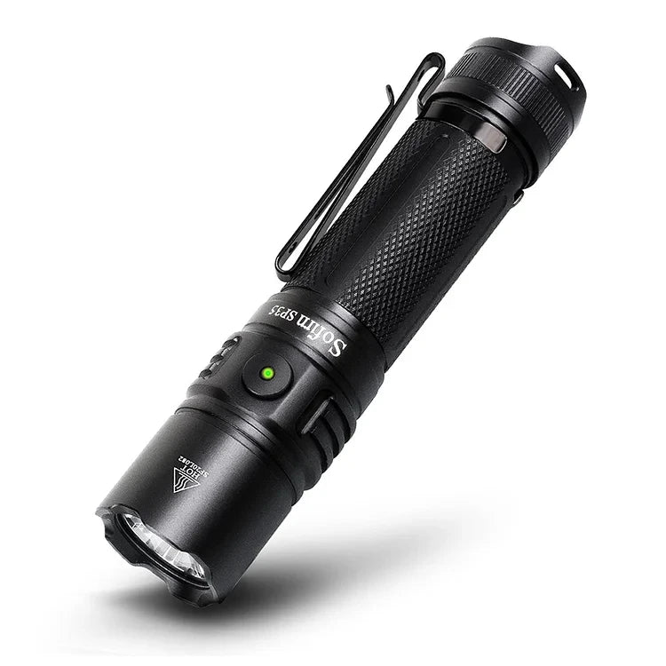 Rechargeable 2200 Lumen LED Flashlight SST40 IPX8 Waterproof Tactical Torch Power Indicator ATR Updated Aluminum Alloy Lamp Body
