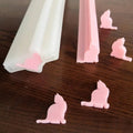 Early Riser Long Cylinder Silicone Soap Mold Cat Column Embed Mould Kitten Handmade Soap Making Supplier Food Grade