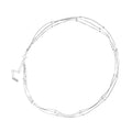 Wholesale Price Stackable Triple Snake Bone Chain Luxury Fashion Jewelry 925 Sterling Silver Necklace for Women/Girls Party/Prom