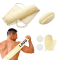 Custom Logo Bath Brush Sponges Scrubber Organic Long Loofah Glove Brush Bath Brush Exfoliating Body Scrubber Bath Shower Sponge