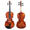 Sinomusik Brand Middle Grade Handmade Flame Solid Simple Flamed Student Violin with case Bow HVB01