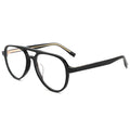 Fashionable Double Bridge Acetate Eyeglasses Frames Custom OEM Optical Frmaes Man Blue Light Blocking Glasses