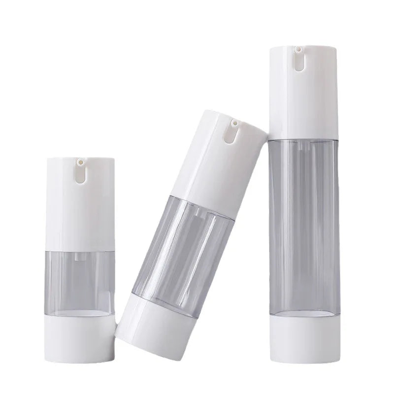 Top Selling Cosmetic 15ml 30ml 50ml Airless Dispenser Bottle Without Straw for Skincare Personal Care Support Customization
