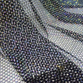 Hot Sale African Black Hole Tulle Stretch Net Shining Stones Customized Color Wedding Evening Lace Dress HY1583