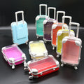 Custom Empty Eye Lash Box Lashbox Mini Luggage Small Eyelash Packaging Suit Case Eyelash Suitcase for Eyelashes