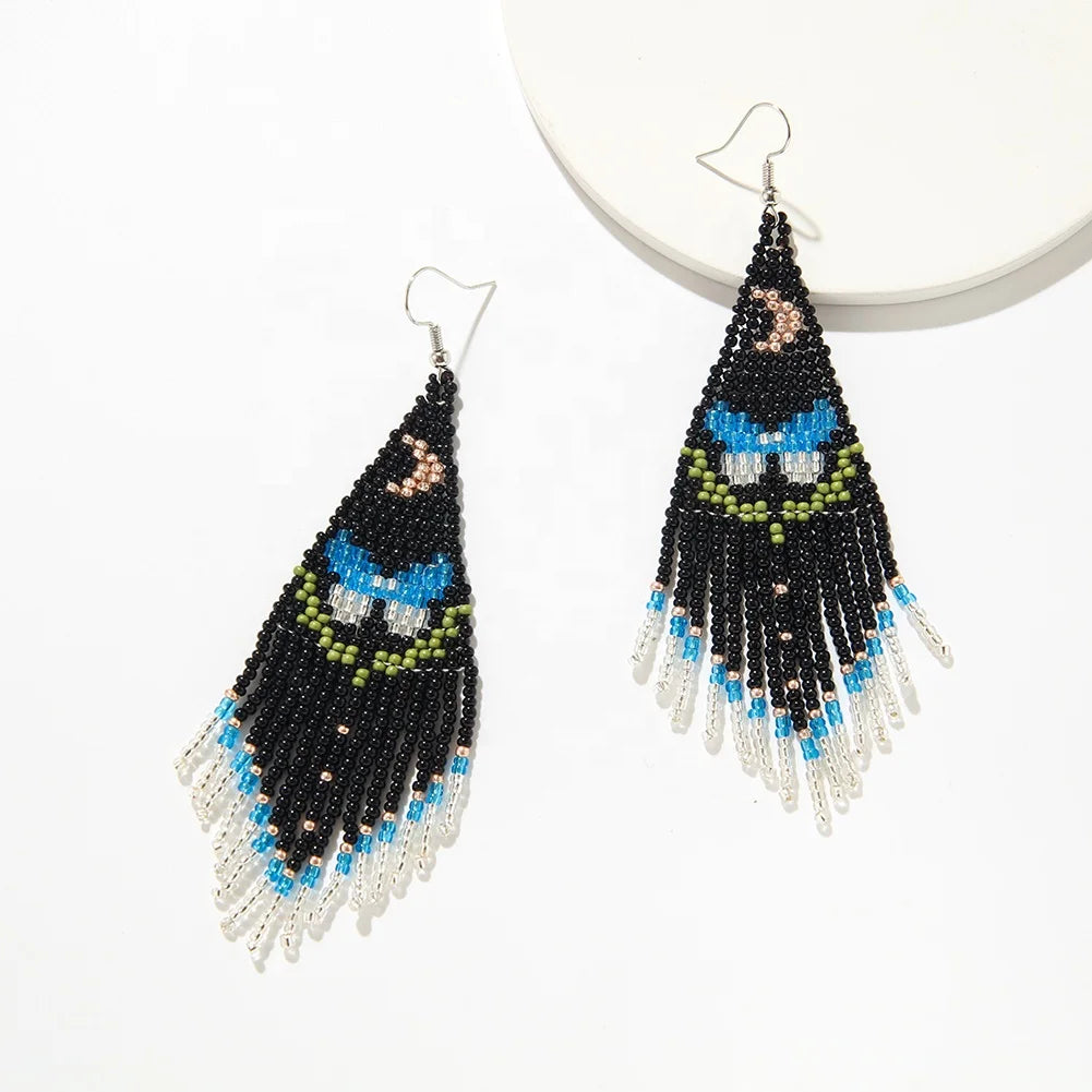 Butterfly Earrings Classic Retro Animal Series Acrylic Beaded Pendant Earrings for Women