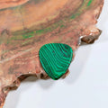Hongzhuo Hot Sell Factory Specialized Semi-Precious Stone Customized Engraved Logo Malachite Guitar Accessories Picks