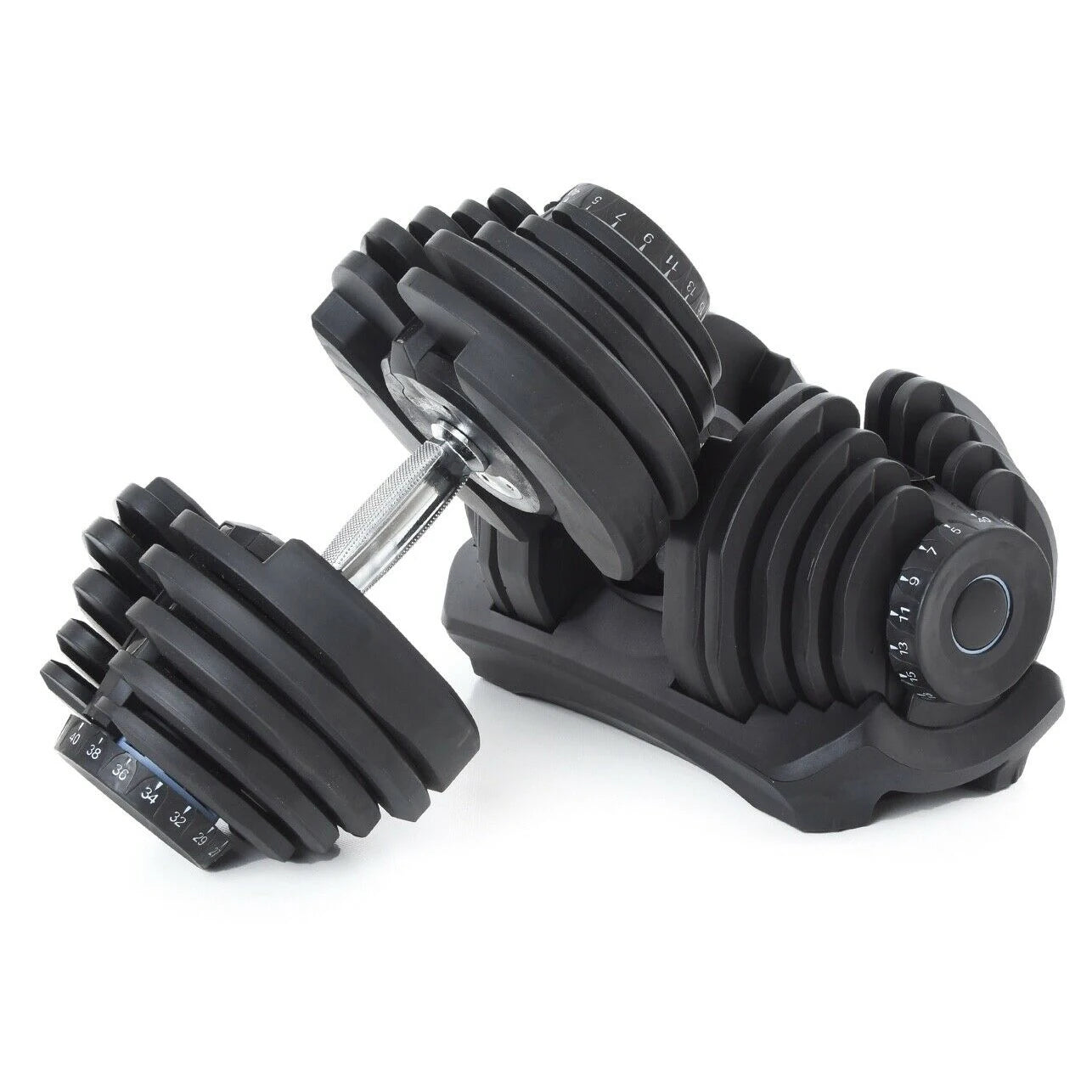German Design 40 Kg Adjustable Dumbbells Home Gym Exercise Set for Home Use Weight Adjustment