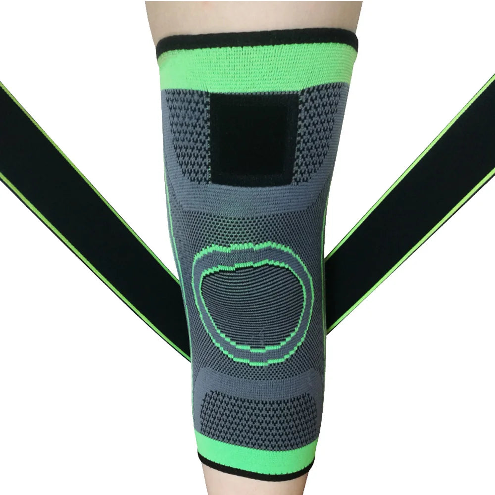 Sports Support Nylon Knee Pads With Straps Durable Knee Brace Hinge Practical Knee Brace Support Protector for Arthritis Fitness