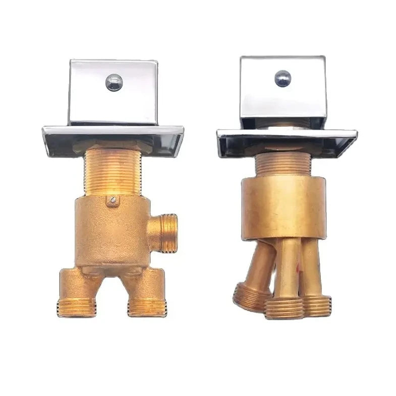 Bathtub Faucet Set Cold Hot Water Control Switch Split Type Water Mixing Valve Copper Water Diversion Valve Bathroom Accessories